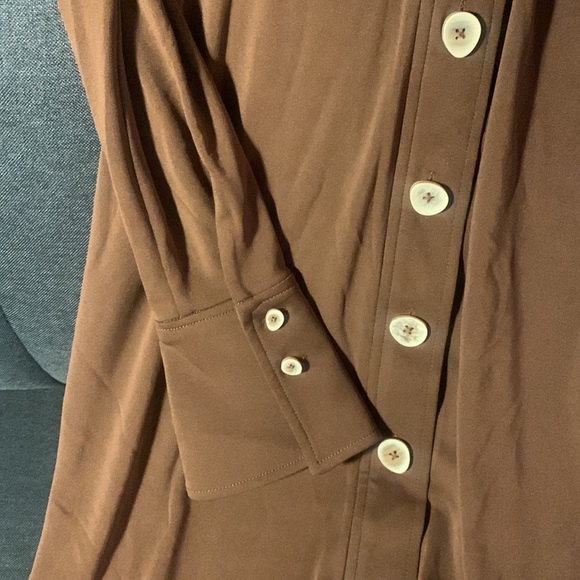 Song of style Alice Midi Dress in Chocolate Brown - Picture 5 of 6